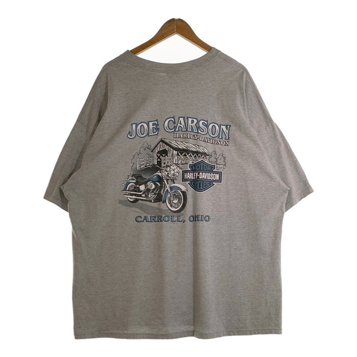 00's~ Harley-Davidson ハーレーダビッドソン イーグル JOE CARSON プリントTシャツ グレー Size 3XL 福生店