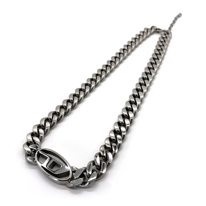 DIESEL ディーゼル Dロゴ チェーンネックレス  シルバー DX1433040 福生店