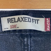 Levi's リーバイス 550 RELAXED FIT ブラックデニムパンツ ジーンズ Size38 瑞穂店