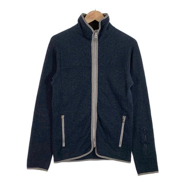 FilMelange フィルメランジェ GERRY3 圧縮ウール ジップアップジャケット  ネイビー グレー 日本製 Size 3 福生店