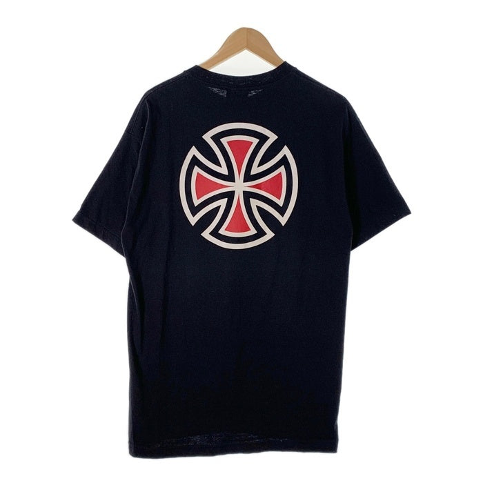 90's~ INDEPENDENT インデペンデント プリントTシャツ ブラック NHS Size L 福生店