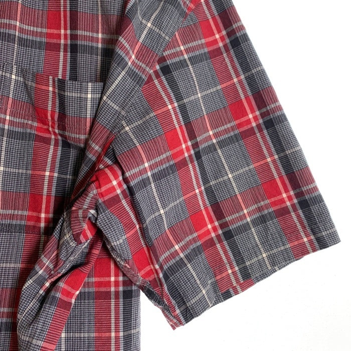 SUGAR CANE シュガーケーン 砂糖黍 シアサッカー チェック 半袖 ワークシャツ ホワイト SC31658 Size M 福生店