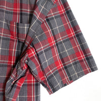 SUGAR CANE シュガーケーン 砂糖黍 シアサッカー チェック 半袖 ワークシャツ ホワイト SC31658 Size M 福生店