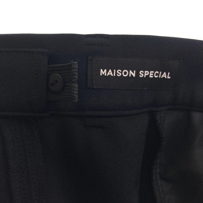 MAISON SPECIAL メゾンスペシャル ストレッチ フレアパンツ ブラック ナイロン 21241465809 Size 36 瑞穂店