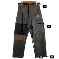 glamb グラム 20AW Repair Patch Slacks リペアパッチ スラックス グレー Size S 福生店