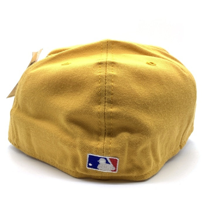 90's New Era ニューエラ MLB ボストン・レッドソックス 59FIFTY ベースボールキャップ マスタード ウール USA製 Size 7 3/8 (58.7cm) 福生店