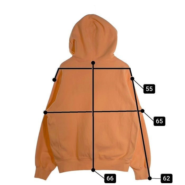 SUPREME シュプリーム 24SS Cord Collegiate Logo Hooded Sweatshirt カレッジロゴ プルオーバースウェットパーカー オレンジ Size M 福生店