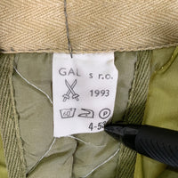 チェコ軍 M-85 キルティング ライナーパンツ オリーブ GAL sr.o. 1993 Size - 福生店