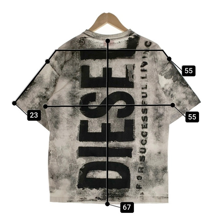 DIESEL ディーゼル T-BOXT-BISC 半袖 Tシャツ ブラック ホワイト A13328 Size M 福生店