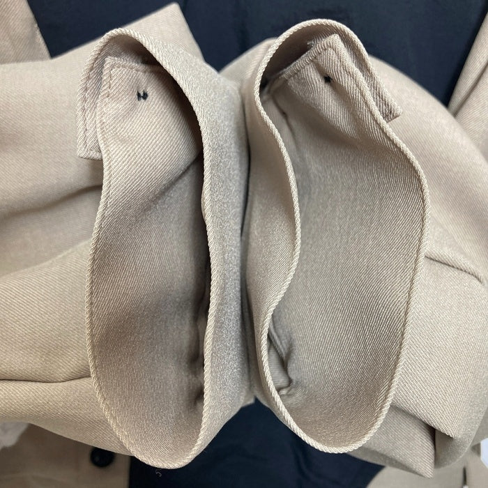 UNITED TOKYO ユナイテッドトウキョウ アシンメトリー テーラーシャツワンピース ベージュ ブラック 142110003 Size 2 瑞穂店