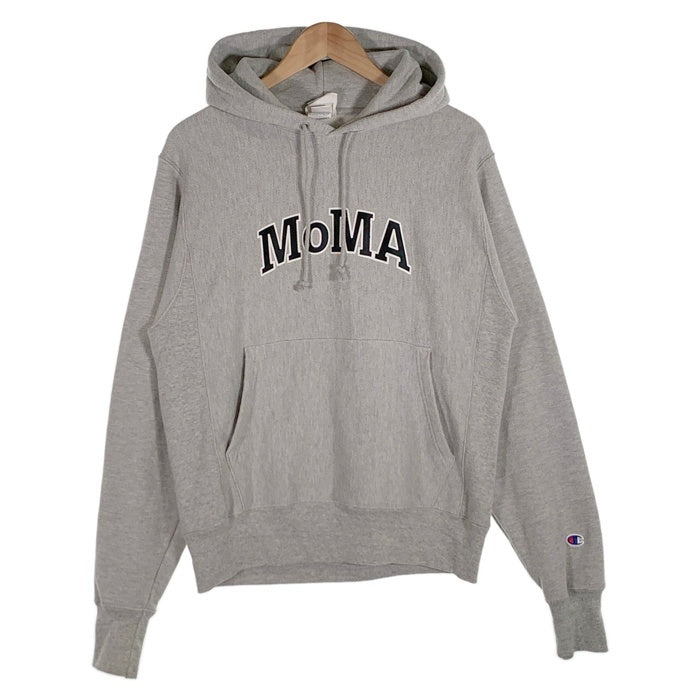 MOMA モマ Champion チャンピオン REVERSE WEAVE HOODY リバースウィーブ スウェットパーカー グレー Size S 福生店