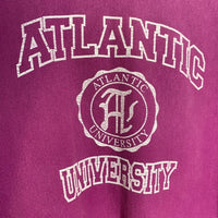 90's Champion チャンピオン REVERSE WEAVE リバースウィーブ 刺繍タグ ATLANTIC UNIVERSITY クルーネックスウェット ピンク Size L 福生店