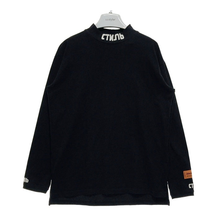 HERON PRESTON ヘロンプレストン モックネック 長袖Tシャツ ブラック sizeM 瑞穂店