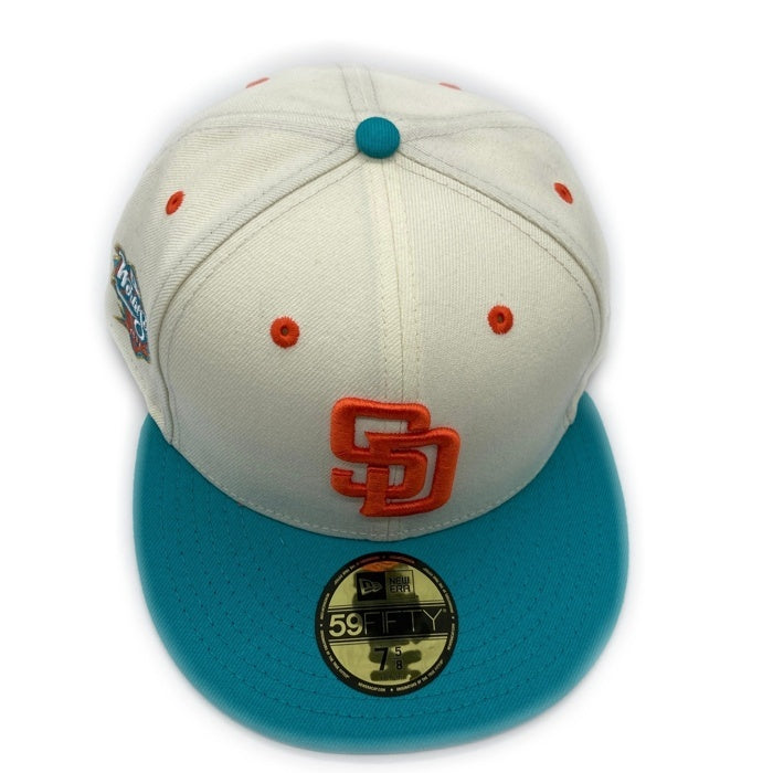 NEW ERA ニューエラ THE CAP 59FIFTY SAN DIEGO PADRES Miami drive pack ベースボールキャップ アイボリー×エメラルドグリーン size60.6 瑞穂店