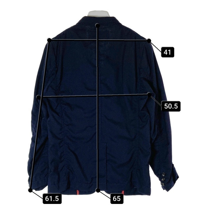 COMME des GARCONS HOMME コムデギャルソンオム HK-J012 AD2012 ウール 3つボタン 裏地ペイズリー テーラードジャケット ネイビー sizeXS 瑞穂店