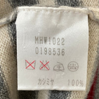 MARGARET HOWELL マーガレットハウエル カシミア ボーダー ニットセーター グレー×オフホワイト size2 瑞穂店