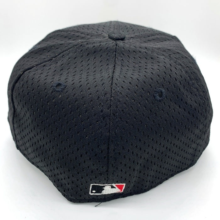 90's New Era ニューエラ MLB クリーブランド・インディアンス 59FIFTY メッシュ ベースボールキャップ ポリエステル USA製 Size 7 1/8 (56.8cm) 福生店