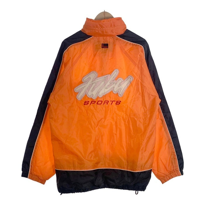 90-00's FUBU フブ サイドライン トラックジャケット ジップアップ オレンジ フード収納 Size L 福生店