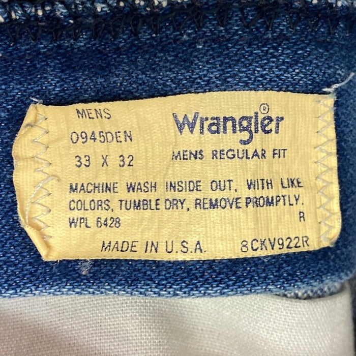 Wrangler ラングラー 0945DEN USA製 42TALON ブロークンツイル ブーツカット デニムパンツ インディゴ size33 瑞穂店