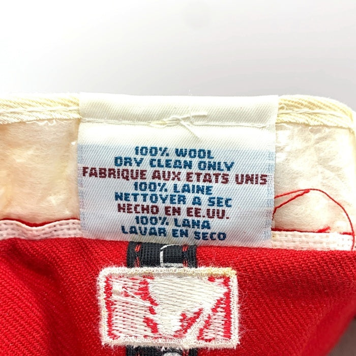 90's New Era ニューエラ 59FIFTY MLB ニューヨーク・ヤンキース ウールベースボールキャップ レッド USA製 Size 7 3/8 (58.7cm) 福生店