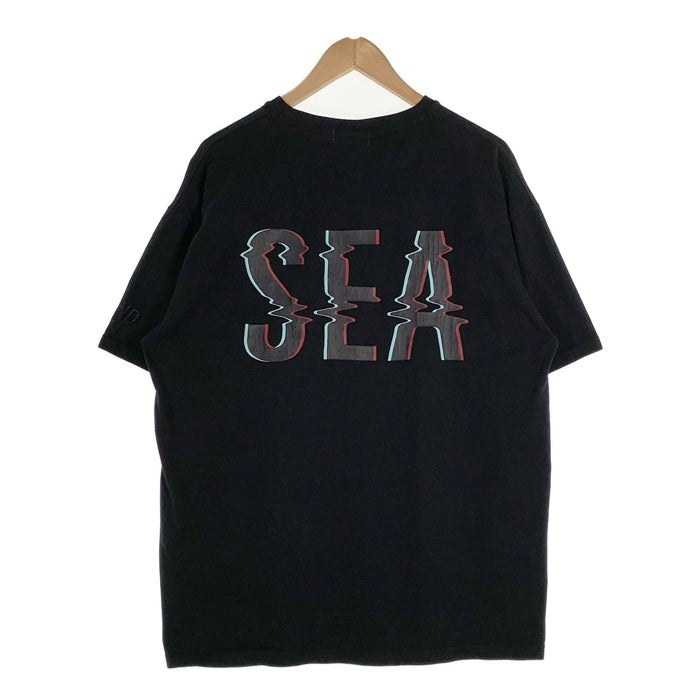 WIND AND SEA ウィンダンシー Black Over Dye S/S Tee ブラックオーバーダイ ショートスリーブTシャツ 刺繡 バックプリント WDS-O-BKF-25-Q2-03 Size XL 福生店