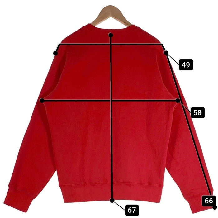 SUPREME シュプリーム 19SS Warm up Creneck ウォームアップ クルーネック スウェット レッド Size M 福生店