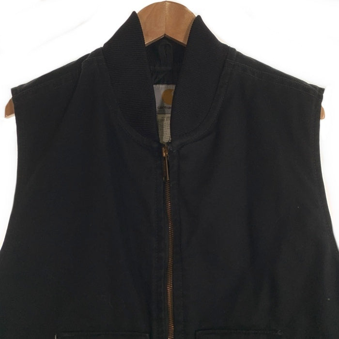 CARHARTT カーハート DUCK VEST ダックベスト ブラック V01 BLK メキシコ製 Size Medium Regular 福生店