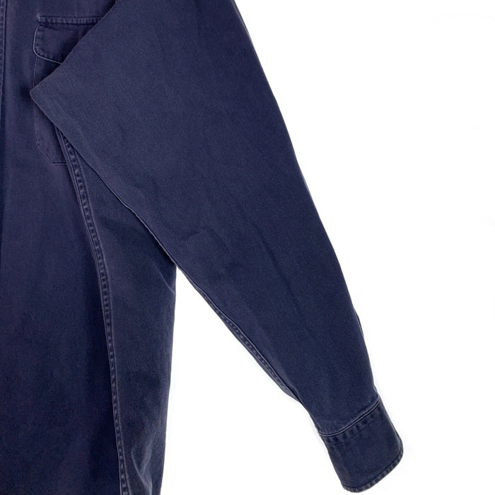 Polo by Ralph Lauren ポロラルフローレン コットン ワークシャツ 長袖 ネイビー やや厚手 Size L 福生店