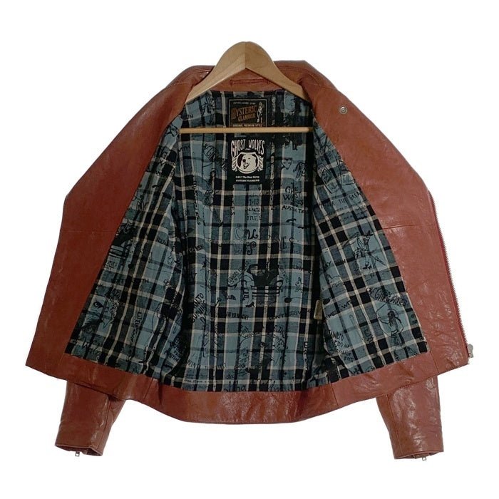 HYSTERIC GLAMOUR ヒステリックグラマー 17AW THE GHOST WOLVES シープスキン ダブルライダースジャケット レッド 02173LB01 Size S 福生店