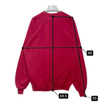 JERZEES ジャージーズ USA製 テディベア プリント スウェットトレーナー レッド sizeXL 瑞穂店