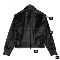 HARLEY-DAVIDSON ハーレーダビッドソン レザー トラッカージャケット ブラック 40132 Size L 福生店