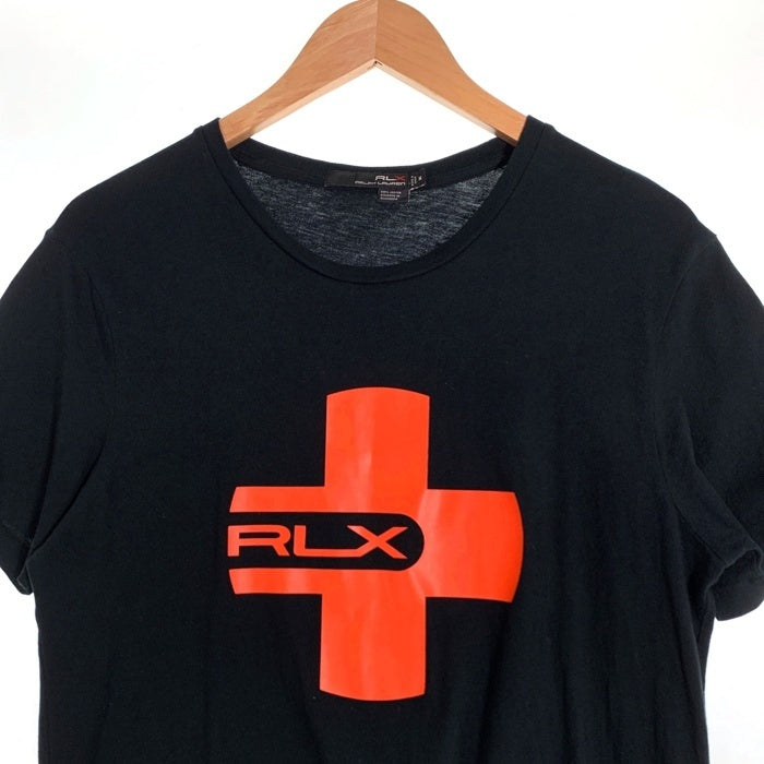 RLX RALPH LAUREN ラルフローレン ロゴプリント 半袖 Tシャツ ブラック Size M 福生店