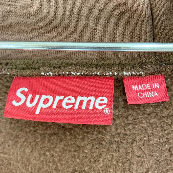 Supreme シュプリーム 22FW Brim Zip Up Hooded Sweatshirt フルジップ スウェットパーカー ブラウン sizeXL 瑞穂店