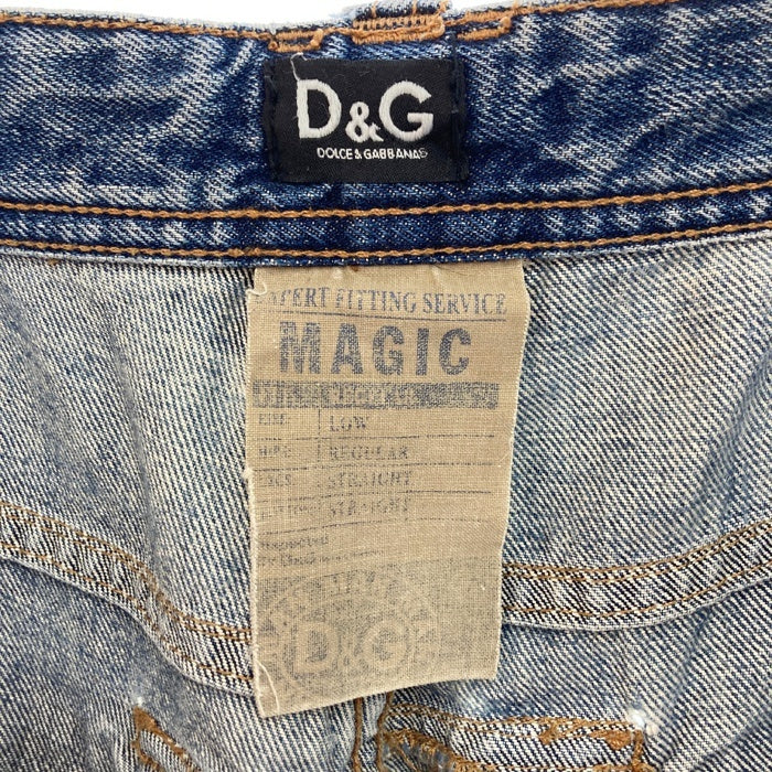 D&G DOLCE&GABBANA ドルチェアンドガッバーナ ダメージ加工 ペンキ デニムパンツ インディゴ size31 瑞穂店