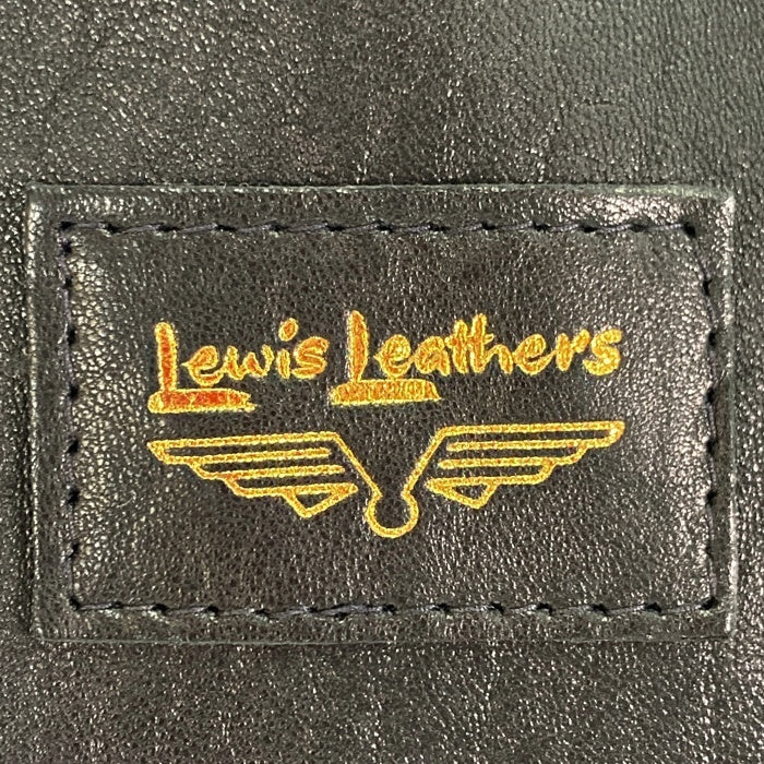Lewis Leathers ルイスレザー 391 Lightning ライトニング ダブルライダースジャケット レッドキルティング ブラック Size42 瑞穂店