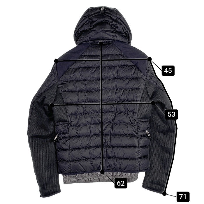 MONCLER GRENOBLE モンクレール グルノーブル GAILLARDE GIUBBOTTO ダウンジャケット ネイビー ブラック Size 2 福生店
