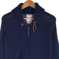 VISVIM ビズビム STURGIS SWEATER F.Z ショールカラー ジップアップウールセーター ネイビー 0113205012005 Size 0 福生店