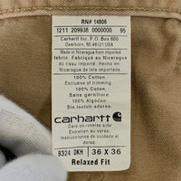 Carhartt カーハート カーペンターパンツ Relaxed Fit ベージュ B324 DKH Size 36×36 福生店