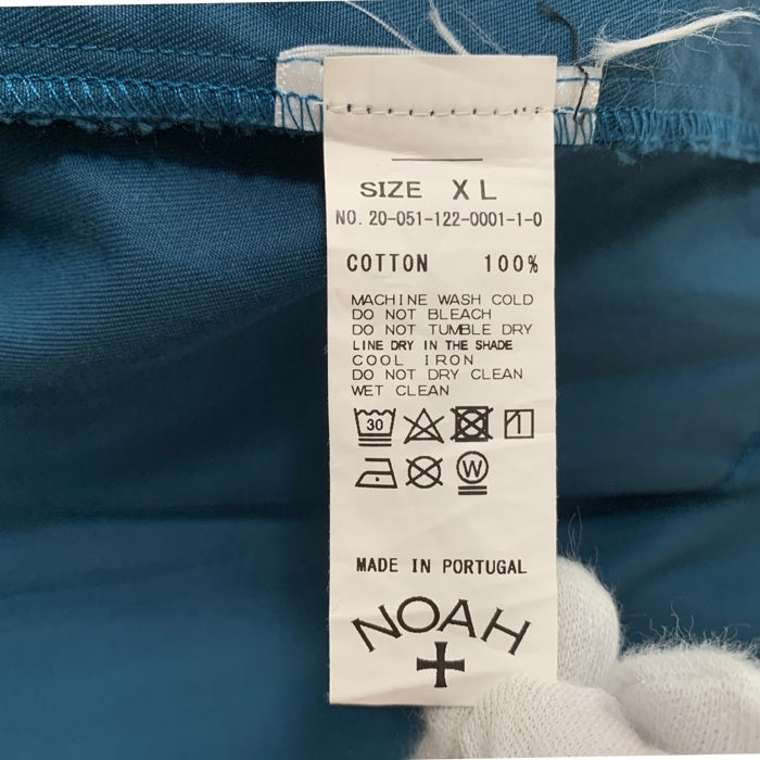NOAH ノア  コットン ジップアップ 半袖 シャツ グリーン 20-051-122-0001-1-0 Size XL 福生店