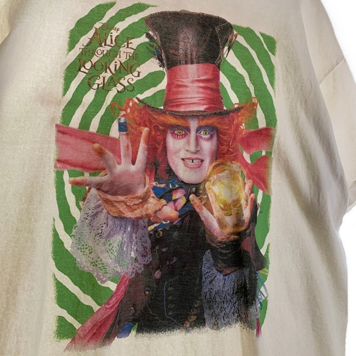 SAINT Mxxxxxx セントマイケル 23AW DSNY SS TEE MAD HATTER アリスインワンダーランド プリントTシャツ ヴィンテージ加工 SM-A23-0000-C25 Size XL 福生店
