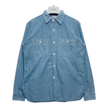 WAREHOUSE ウエアハウス Duck Digger ダックディガー LOOSE FIT シャンブレーワークシャツ ライトブルー Size 36 瑞穂店