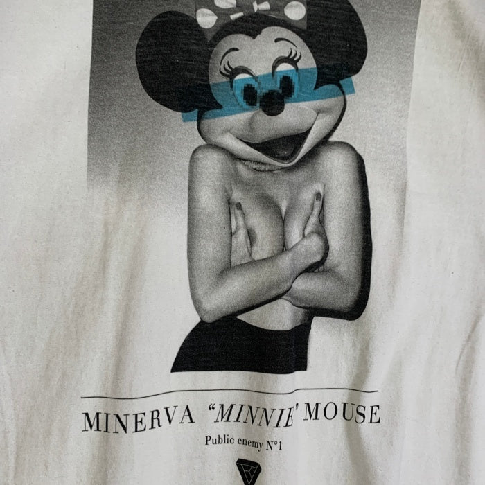 Geometrick ジオメトリック MINERVA MINNIE MOUSE ミネルヴァ ミニーマウス プリント 半袖 Tシャツ ホワイト Size M 福生店