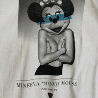 Geometrick ジオメトリック MINERVA MINNIE MOUSE ミネルヴァ ミニーマウス プリント 半袖 Tシャツ ホワイト Size M 福生店