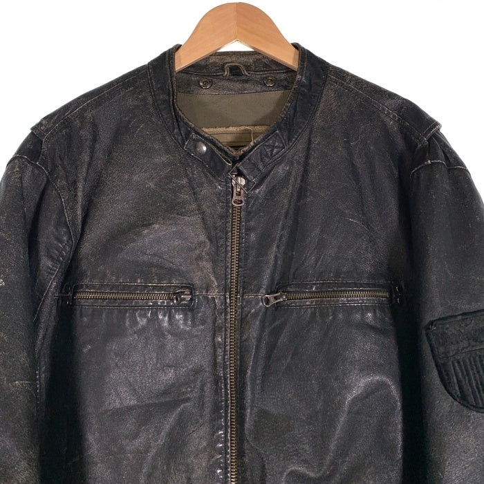 Angelo Litrico アンジェロリトリコ AIR CARGO ASSOCIATION レザージャケット ブラック Size XL 福生店