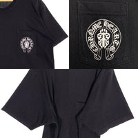 Chrome Hearts クロムハーツ ポケットTシャツ ブラック アメリカンフラッグ ホースシュー Size XL 福生店