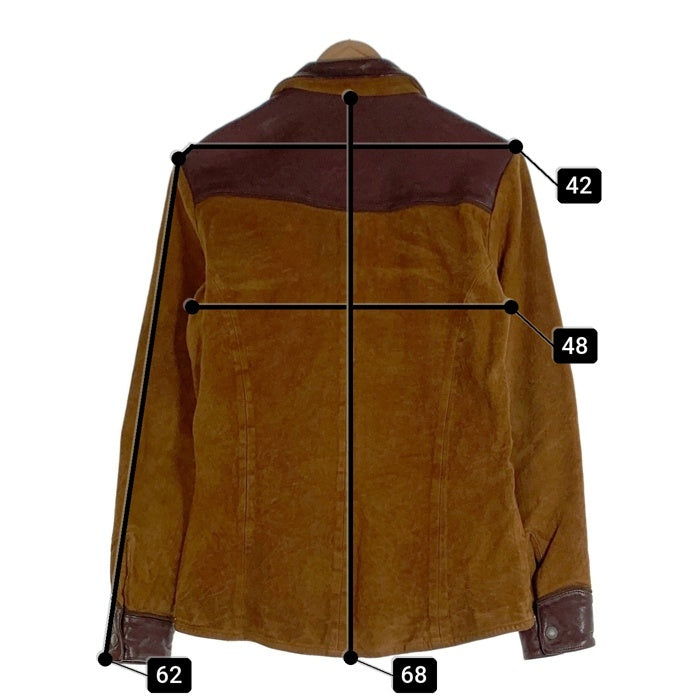 glamb グラム Western Leather JKT ウエスタンレザージャケット 羊革 ブラウン GB0418/JKT05 Size 0 福生店