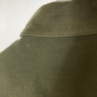 UES ウエス コットン ムラサテン ワークシャツ オリーブ size4 瑞穂店