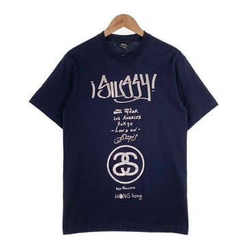 STUSSY ステューシー ワールドツアー プリントTシャツ ネイビー メキシコ製 Size M 福生店