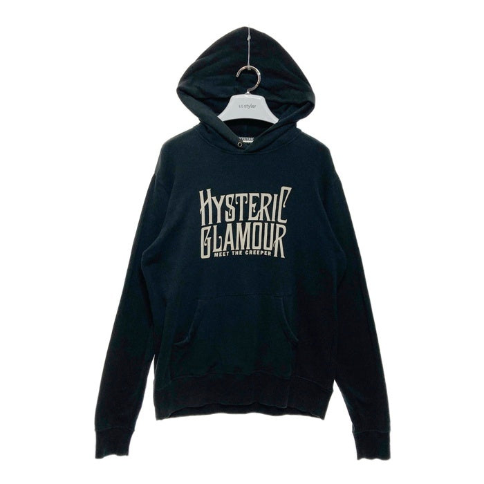 HYSTERIC GLAMOUR ヒステリックグラマー プルオーバースウェットパーカー ガールプリント ブラック 0294CF01 Size L 瑞穂店