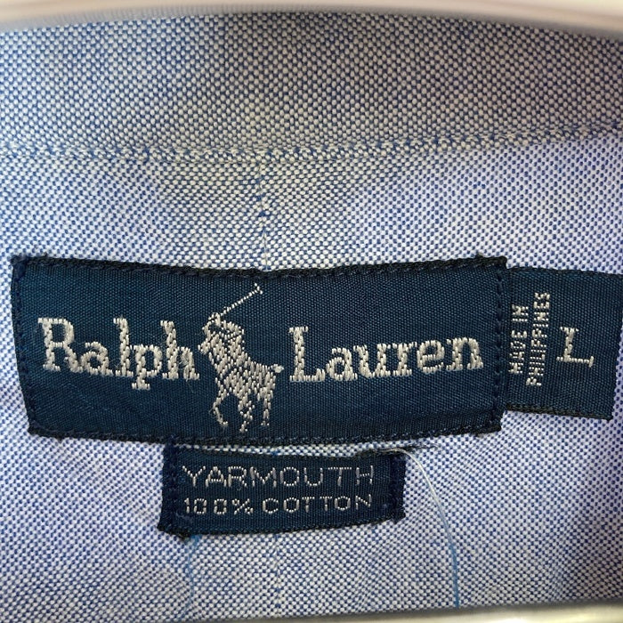 Ralph Lauren ラルフローレン YARMOUTH B.D 半袖シャツ ブルー sizeL 瑞穂店